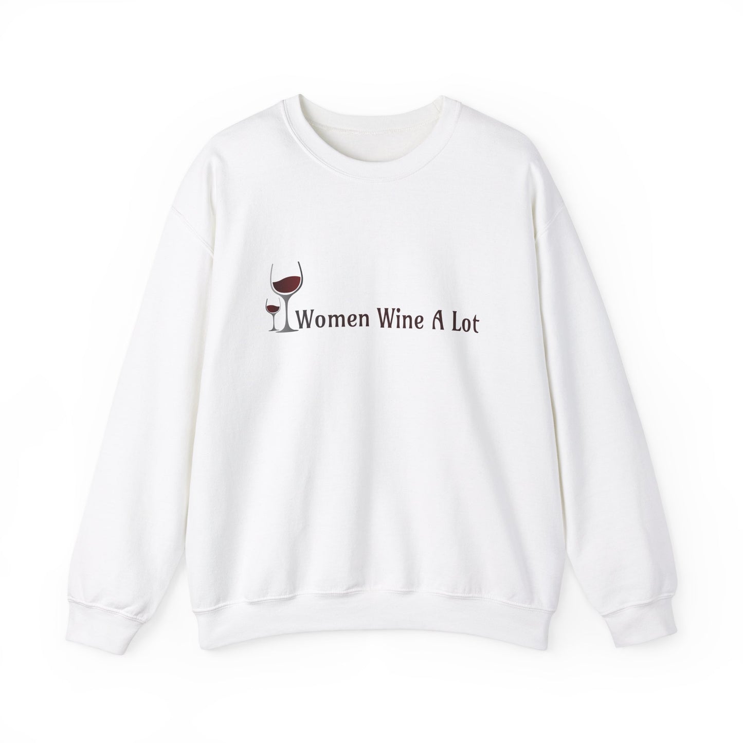 Classic "Women Wine A Lot" Sweatshirt, Long Sleeve, Wine Lover, Gifts for Women, Winery, Wine Tee