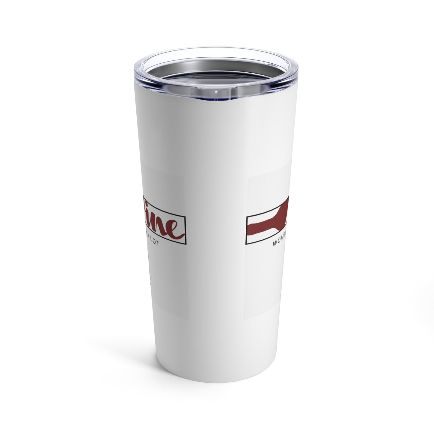 Women Wine A Lot Logo Tumbler 20oz Insulated Cup, Travel Mug, Wine Lover, Wine Gifts, Wine Accessories, Gifts for Women