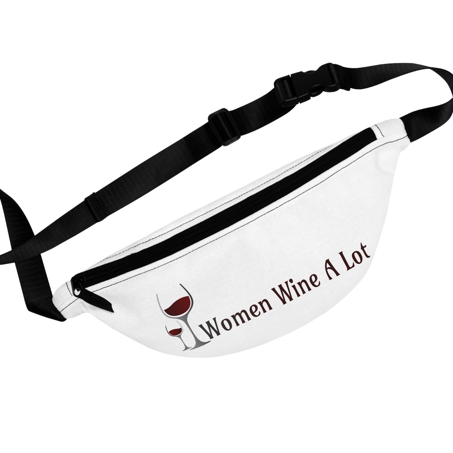 Women Wine A Lot Classic Fanny Pack, Belt Bag, Crossbody Bag, Purse, Handbag, Travel Bag, Winery, Birthday, Mother Day, Valentine