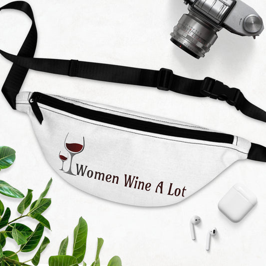 Women Wine A Lot Classic Fanny Pack, Belt Bag, Crossbody Bag, Purse, Handbag, Travel Bag, Winery, Birthday, Mother Day, Valentine