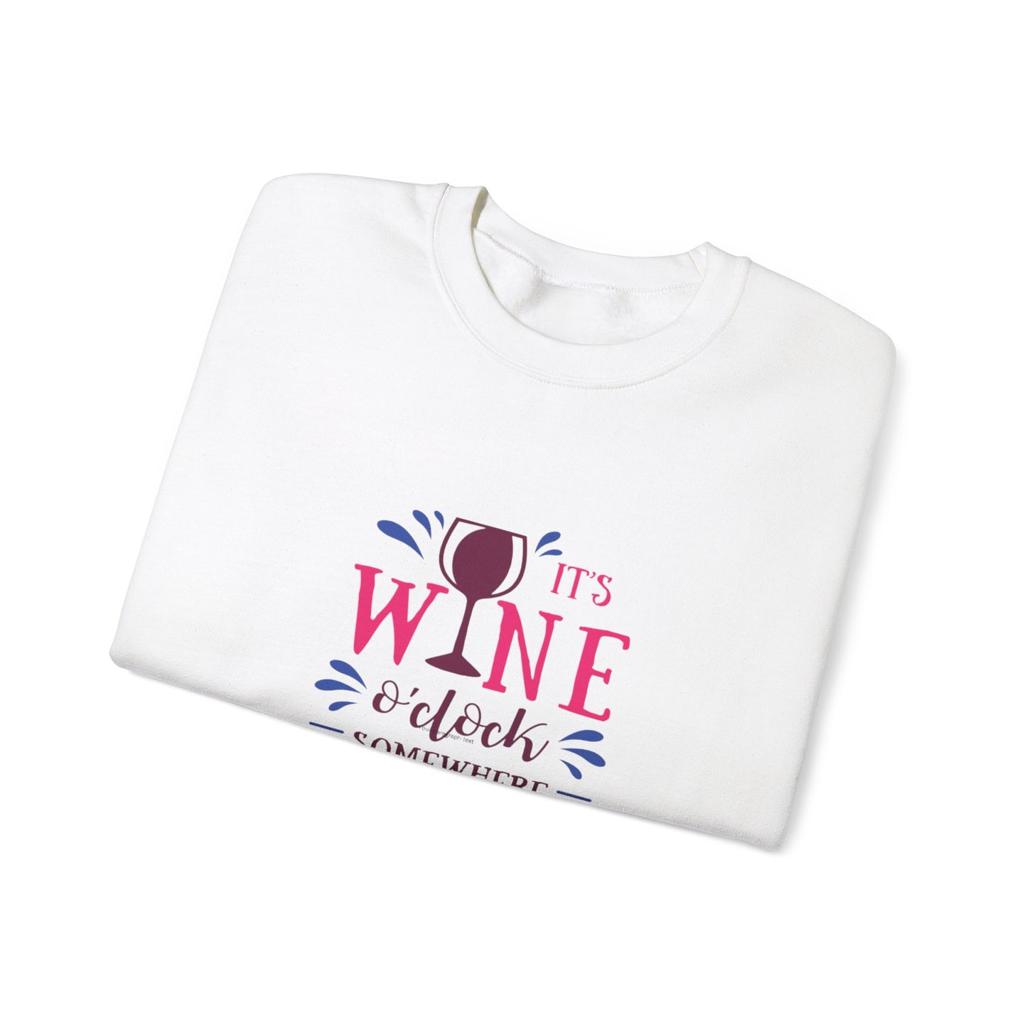 Graphic Wine O' Clock "Women Wine A Lot" Sweatshirt, Wine Lover, Wine Tasting, Gifts for Women, Wine Gift, Party