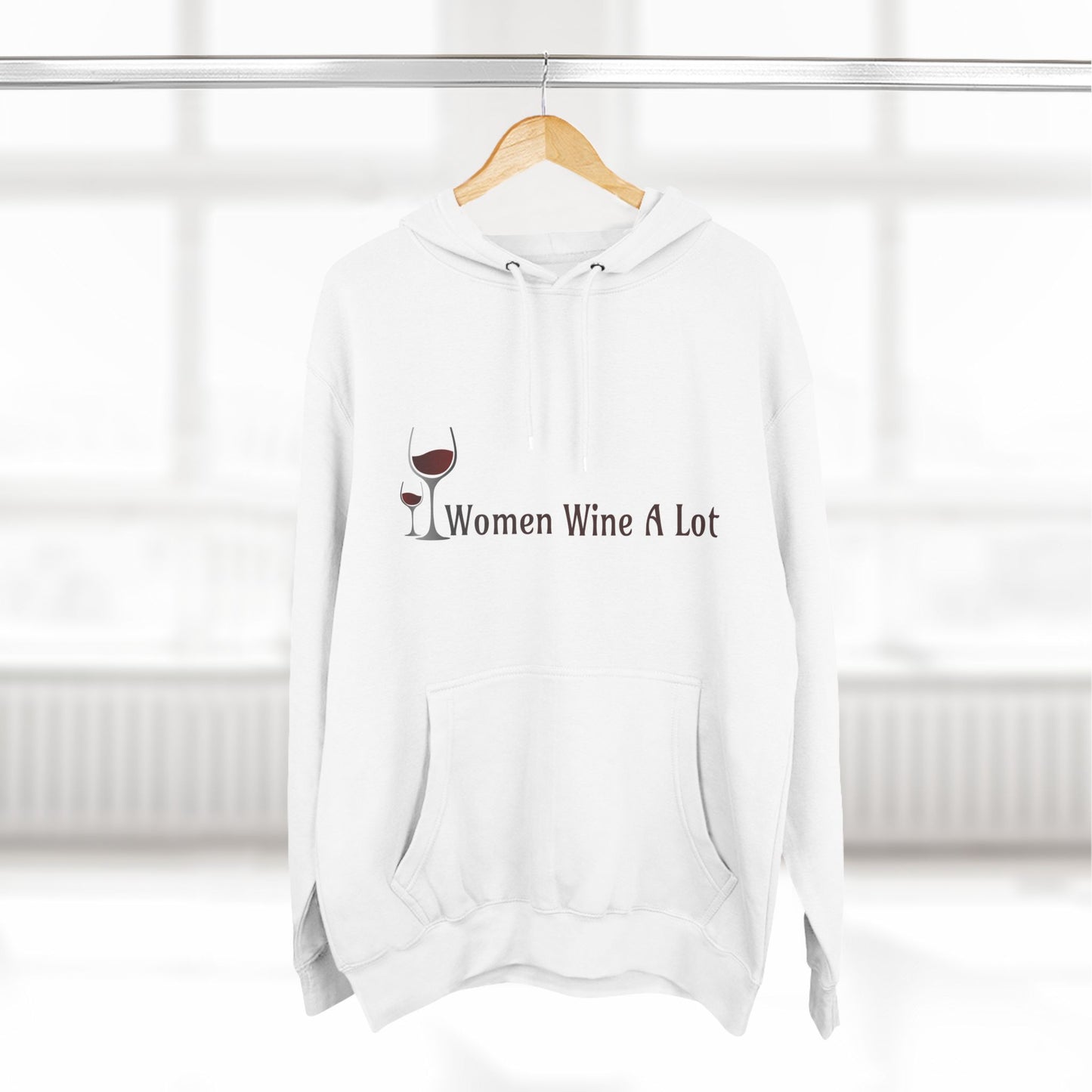 Classic "Women Wine A Lot" Hoodie, Wine Gift, Bridal, Vineyard, Winery, Vineyard, Wine Clothing, Hooded Sweatshirt