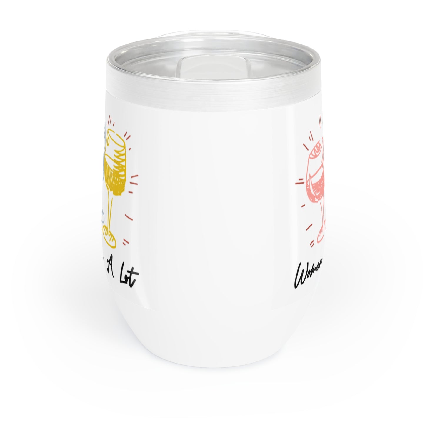 Women Wine A Lot Spring Edition Wine Tumbler, 12oz, Stainless steel, Wine Tasting, Wine Gift Ideas, Drinkware, Vineyard, Gift for Women