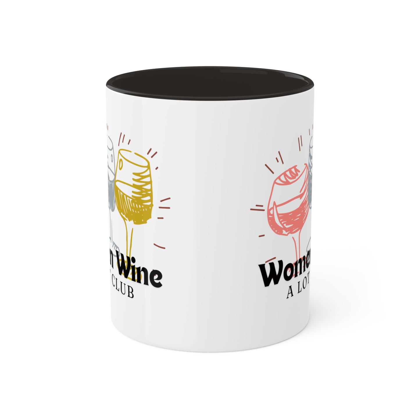 Women Wine A Lot Club Mug, 11oz, Coffee Mug, Coffee Cup, Tea, Wine Gifts, Hot Chocolate, Wine Mug, Wine Cup